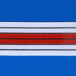 ELÁSTICO LISTRA NAVY 4cm BRANCO/PRETO/VERMELHO 25m