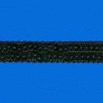 PASSAMANARIA PAETÊ RÍGIDO 1,5cm PRETO 20m