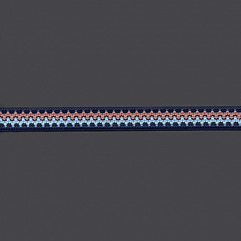 ELÁSTICO CROCHÊ 2,1cm AZUL/ROSE VELHO/AZUL CELESTE 25m
