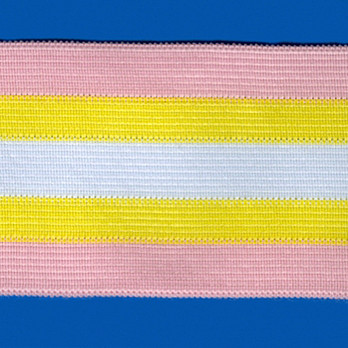 ELÁSTICO DUO 6,2cm ROSA/AMARELO/BRANCO 25m