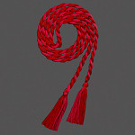 CORDÃO MÉDIO 7mm COM NÓ PARA PINGENTE MAGENTA/VERMELHO 1,50m 1un