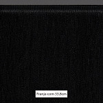 FRANJA MÉDIA LISA 33,8cm PRETO 10m