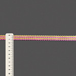 FITA RÍGIDA ZIG ZAG LISTRADO RUBY 1,3cm AMARELO PASTEL/ROSA/OURO 50m