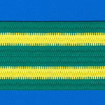 ELÁSTICO LISTRADO 6cm VERDE/AMARELO 25m