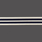 FITA RÍGIDA SOFT ESTREITA 3,9cm CHAMPAGNE/AZUL ESCURO 20m