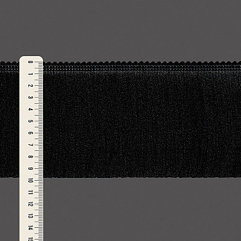 FRANJA MÉDIA LISA 9,8cm PRETO 10m