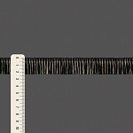 FRANJA LISA MOANA 2,3cm PRETO/CAMURÇA CLARO 10m