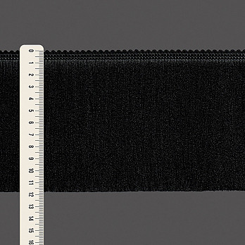 FRANJA MÉDIA LISA 11,8cm PRETO 10m