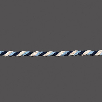 CORDÃO GROSSO 10mm AZUL CLARO/AZUL MARINHO/CRU 30m