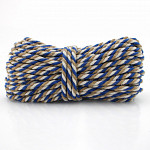 CORDÃO MÉDIO 8mm CRU/JUTA/AZUL ROYAL 30m