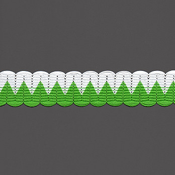 PASSAMANARIA ZIG ZAG 4,8cm SEM BENEFICIAMENTO/VERDE 20m