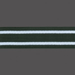 ELASTICO LISTRADO POLIESTER 5,8cm PRETO/BRANCO 25m