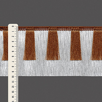 FRANJA MÉDIA EM CAMADAS 9,9cm MARROM CLARO/SEM BENEFICIAMENTO 10m