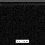 FRANJA MÉDIA LISA 69,8cm PRETO 10m