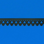 RENDA GUIPIR CHENILLE 2,8cm PRETO 30m