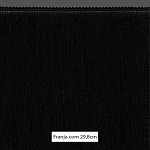 FRANJA MÉDIA LISA 29,8cm PRETO 10m