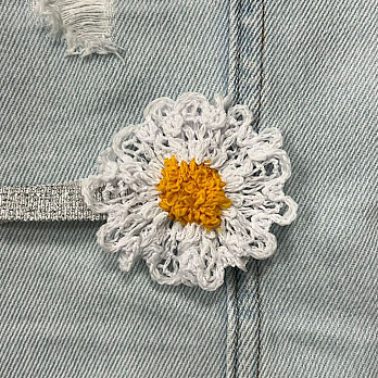 ENTREMEIO PARA FLOR 2,2cm BRANCO/AMARELO 30m