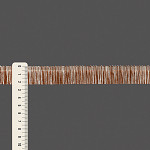 FRANJA LISA MOANA 2,3cm CHAMPAGNE/MARROM MÉDIO 10m