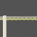 RENDA BICO ONDULADO HADASSA 2,3cm CREME/AMARELO GEMA/VERDE PASTEL 30m