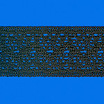 ENTREMEIO CORAÇÃO ZIG ZAG CUORE 4,6cm PRETO 30m
