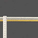 RENDA BICO ONDULADO 2,4cm CHAMPAGNE/AMARELO BEBÊ 30m