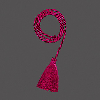 CORDÃO FINO 4mm COM PINGENTE MAGENTA 65cm 50un