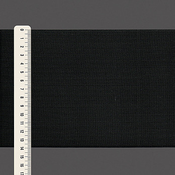 ELÁSTICO CANELA LISO 13,9cm PRETO 25m