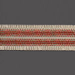 ELÁSTICO FRANZIDO 7cm AREIA/CONHAQUE 25m