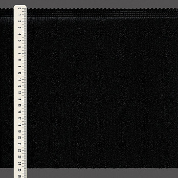 FRANJA MÉDIA LISA 24,8cm PRETO 10m