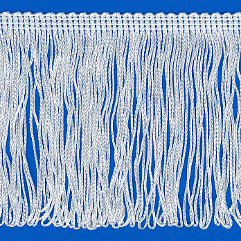 FRANJA VISCOSE DUPLA 10cm BRANCO 10m