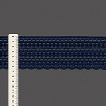 RENDA BOLINHA 6,6cm AZUL 30m