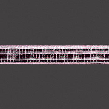 ENTREMEIO LOVE 3,4cm ROSA/LUREX TRANSPINK 30m