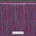 FRANJA ESPESSA LISA DIOR 24,8cm MAGENTA/BEGE/AZUL 10m
