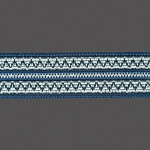 ELASTICO ZIG ZAG 5,5cm CHAMPAGNE/AZUL 25m