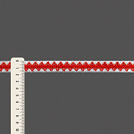 PASSAMANARIA ÉTNICA ZIG ZAG 1,6cm SEM BENEFICIAMENTO/TANGERINA/VERMELHO MAÇÃ 20m