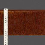 FRANJA FINA LISA 11,9cm MARROM 10m
