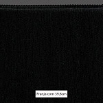 FRANJA MÉDIA LISA 39,8cm PRETO 10m