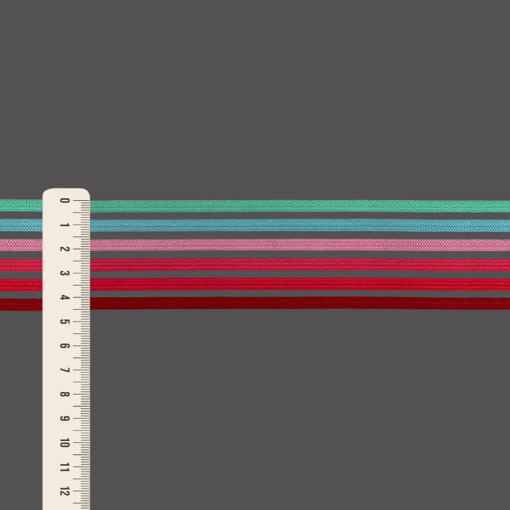 ELÁSTICO LISTRADO VAZADO 4,5cm COLORIDO 25m