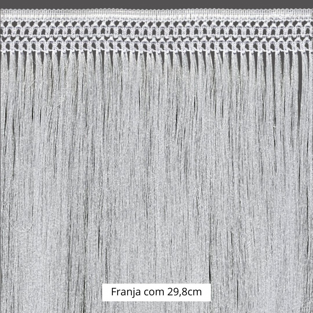 FRANJA MACRAME 29,8cm BRANCO 10m FRANJA MACRAME 29,8cm BRANCO 10m