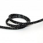 CADARÇO 6,5mm PRETO/PRATA 50m
