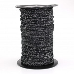 CADARÇO 6,5mm PRETO/PRATA 50m