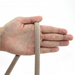 CORDÃO AGULHADO GROSSO 10mm CAMURÇA CLARO 20m