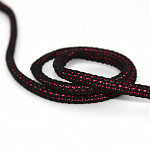 CORDÃO AGULHADO MÉDIO 7,5mm PRETO/ROSA NEON