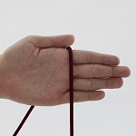 CORDÃO ELÁSTICO AGULHADO FINO 4mm VINHO 100m