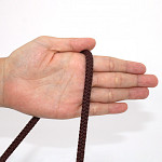 CORDÃO ELÁSTICO AGULHADO MÉDIO 8mm MARROM 50m