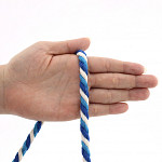 CORDÃO GROSSO 8mm CRU/AZUL TURQUESA/AZUL ROYAL 30m