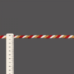 CORDÃO GROSSO 8mm CRU/MOSTARDA/VERMELHO 30m