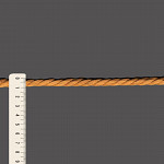 CORDÃO L50 GROSSO 9mm CARAMELO  30m