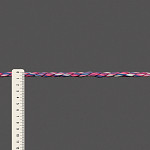 CORDÃO MÉDIO 7,5mm GOIABA/VERDE/UVA/AZUL 30m