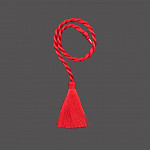 CORDÃO MÉDIO 7mm COM PINGENTE CEREJA 40cm 50un